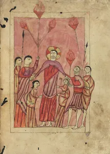 Betrayed Prints: The Arrest of Christ; Gospel Book, 1583. Creator: Unknown