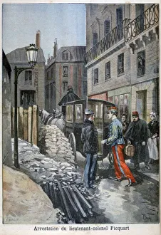 The arrest of lieutenant-colonel Picquart, 1898. Artist: F Meaulle The arrest of lieutenant-colonel Picquart, 1898. Artist: F Meaulle