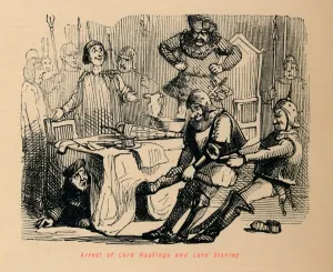 Arrest of Lord Hastings and Lord Stanley, . Artist: John Leech Arrest of Lord Hastings and Lord Stanley, . Artist: John Leech