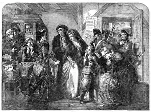 The Arrest of Louis XVI. and his family, at Varennes, in June, 1791'... 1854. Creator: Unknown. The Arrest of Louis XVI. and his family, at Varennes, in June, 1791'... 1854. Creator: Unknown