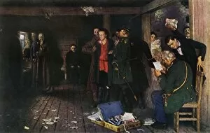 Policeman Gallery: The Arrest of a Propagandist, 1880-1889, (1965). Creator: Il ya Repin