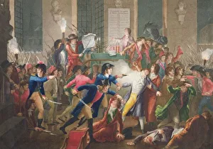 Counter Revolution Prints: The Arrest of Robespierre on 27 July 1794 (After Fulchran-Jean Harriet)