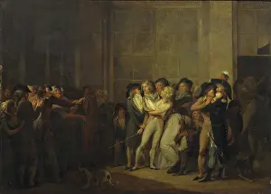Louis Lopold 1761 1845 Prints: The Arrest of the Singer Garat. Creator: Boilly, Louis-Leopold (1761-1845)