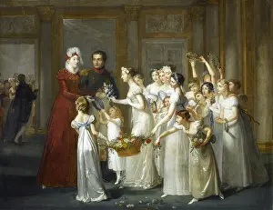 Arrival of Archduchess Marie-Louise in Compiegne, March 28, 1810, 1812. Creator: Auzou, Pauline (1775-1835)