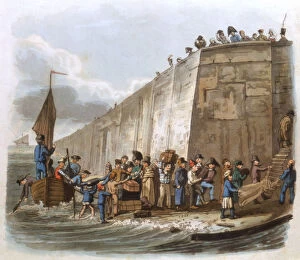 Approaching Gallery: Arrival at Calais, 1816