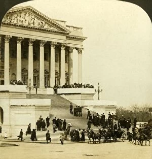 Capitol Gallery: Arrival at Capitol...Inauguaration of Roosevelt, Washington, 1905. Creator: HC White