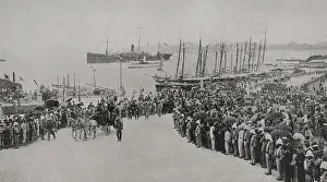 Arrival of Captain-General Andres Gonzalez Munoz, San Juan, Puerto Rico, 11 January 1898. Creator: Unknown