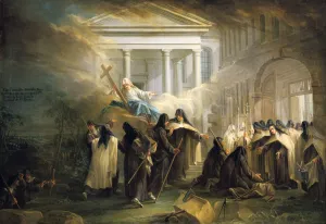 Carmelite Gallery: The arrival of the Carmelite nuns from Brussels, mid 18th century. Artist: Charles Guillot