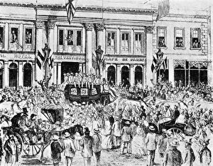 Images Dated 12th January 2008: The arrival of the first English cricket team in Australia, 1861 (1912)