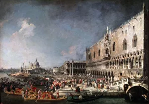 Arrival of the French Ambassador in Venice, 1725-1726. Artist: Canaletto