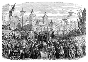 Maximilian Prints: Arrival of French troops in Mexico, 1864 (late 19th century)