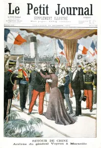 Relieved Gallery: Arrival of General Voyron at Marseilles on his return from China, 1901