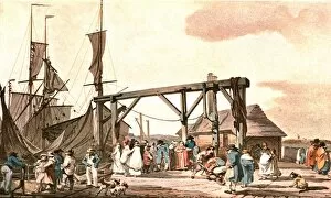 Arrival of the Hoy at Margate, 1808, (c1900). Creator: Unknown