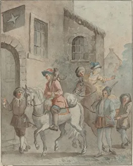 Arrival at an Inn, 18th century. Creator: Unknown