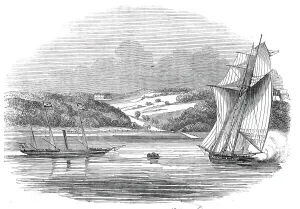 William Frederick George Louis Prints: Arrival of the King of Holland, at Osbourne House, Isle of Wight, 1845. Creator: Unknown
