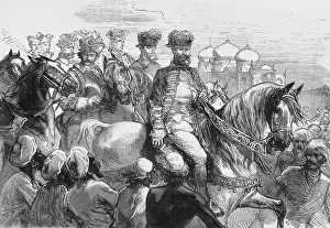 Arrival Gallery: Arrival of Major Lawrence at Collady, c1891. Creator: James Grant