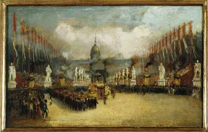 Chabaud Latour Prints: Arrival of Napoleon's ashes on the Esplanade des Invalides