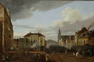 Russian Empire Gallery: Arrival of the Polish regiments to Warsaw, 1831