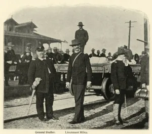 Spanish American War Gallery: Arrival at Port Tampa, Spanish-American War, June 1898, (1899). Creator: Burr McIntosh
