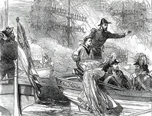 Arrival of the Prince of Wales at Malta, 1876. Creator: Unknown