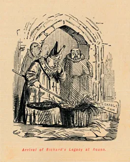 Agnew Co Prints: Arrival of Richards Legacy at Rouen, c1860, (c1860). Artist: John Leech