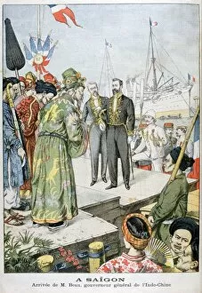 Greeting Gallery: Arrival in Saigon of Paul Beau, Governor General of Indochina, 1902