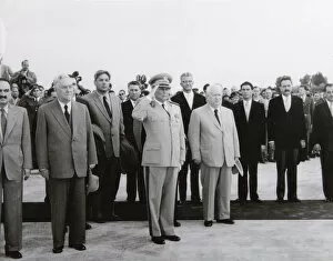 Delegation Gallery: Arrival of the Soviet delegation in Belgrade, Yugoslavia, 26 May 1955