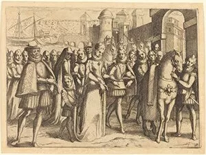 Austria Margaret Of Collection: Arrival at Valencia, 1612. Creator: Jacques Callot