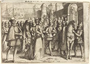 Arrival at Valencia [recto], 1612. Creator: Jacques Callot