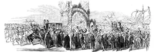 Albert Prince Consort Collection: The arrival at Weedon Park Station, 1844. Creator: Unknown