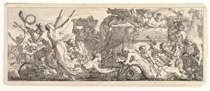 Bacchanalian Gallery: The Arrival of the Wine Vat, ca.1755. Creator: Joseph-Marie Vien the Elder