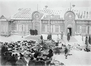 Penal Colony Prints: Arrival of Winter Mail, 1890. Creator: Ivan Nikolaevich Krasnov