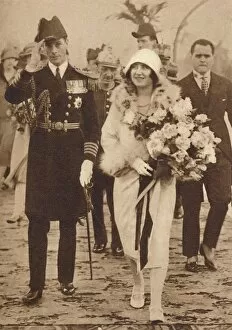 Queen Elizabeth The Queen Mother Gallery: Arriving at Las Palmas Canary Islands, Jan 10 1927, (1937)