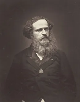 Images Dated 18th October 2021: Arsene Houssaye, c. 1876. Creator: Etienne Carjat