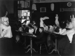 Art Class Prints: Art class, Eastern High School, (1899?). Creator: Frances Benjamin Johnston