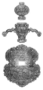 Art Collections in the South Kensington Museum: Cellini sword-hilt, 1869. Creator: Unknown