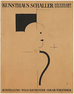 Art Exhibition: Willy Baumeister - Oskar Schlemmer, 1918. Artist: Schlemmer, Oskar (1888-1943) Art Exhibition: Willy Baumeister - Oskar Schlemmer, 1918. Artist: Schlemmer, Oskar (1888-1943)