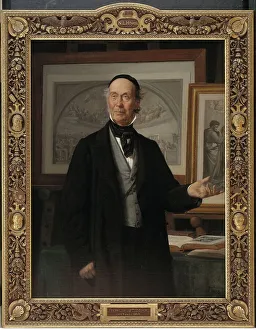 Marstrand Wilhelm Prints: The Art Historian Niels Lauritz Hoyen, 1868. Creator: Wilhelm Marstrand