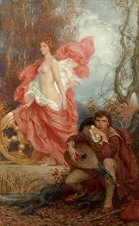 Lutenist Prints: Art and the Jade, c1905-1906. Creator: Draper, Herbert James (1863-1920)