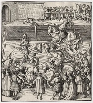 Leonhard Beck German Prints: The Art of Jousting and Tilting, 1513-1518. Creator: Leonhard Beck (German, c. 1480-1542)