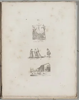 Art of the Lithograph: Three Engraving Examples, Plate XI, 1819. Creator: Alois Senefelder