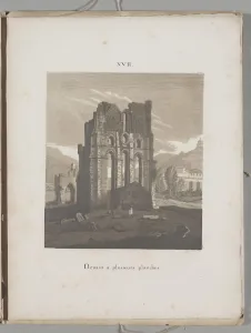 1771 1834 Prints: Art of the Lithograph: Italian Church Ruin