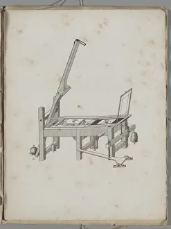 Art of the Lithograph: Printing Press, 1819. Creator: Alois Senefelder (German, 1771-1834) Art of the Lithograph: Printing Press, 1819. Creator: Alois Senefelder (German, 1771-1834)