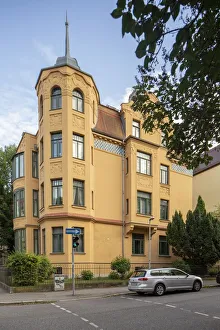 Thuringia Gallery: Art Nouvear residence, Abraham-Lincoln Strasse, Weimar, Germany, (c.1910), 2018. Artist