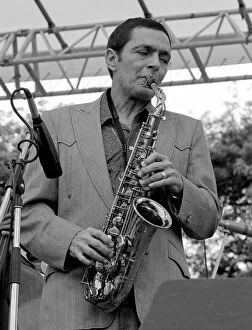 Alto Sax Collection: Art Pepper, American alto saxophonist and clarinetist, Capital Jazz, Knebworth, 1981