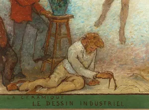 Tradesman Prints: Art spreads its light far and wide: Crafts and industrial design: Sketch for the drawing