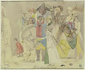 Art viewing, c1819-1820. Creator: Ludwig Emil Grimm