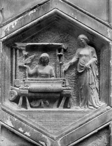 Pisano Prints: The Art of Weaving, relief on the Duomo