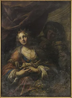 Toscanian School Prints: Artemisia and Mausolus. Creator: Scaglia; Girolamo (ca 1620-1686)