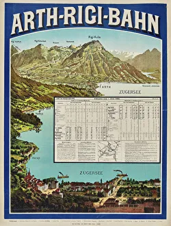 Rail Station Prints: Arth-Rigi railway line, 1895. Creator: Anonymous ()